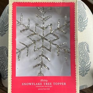 Pottery Barn Kids Snowflake Tree Topper ✨❄️✨